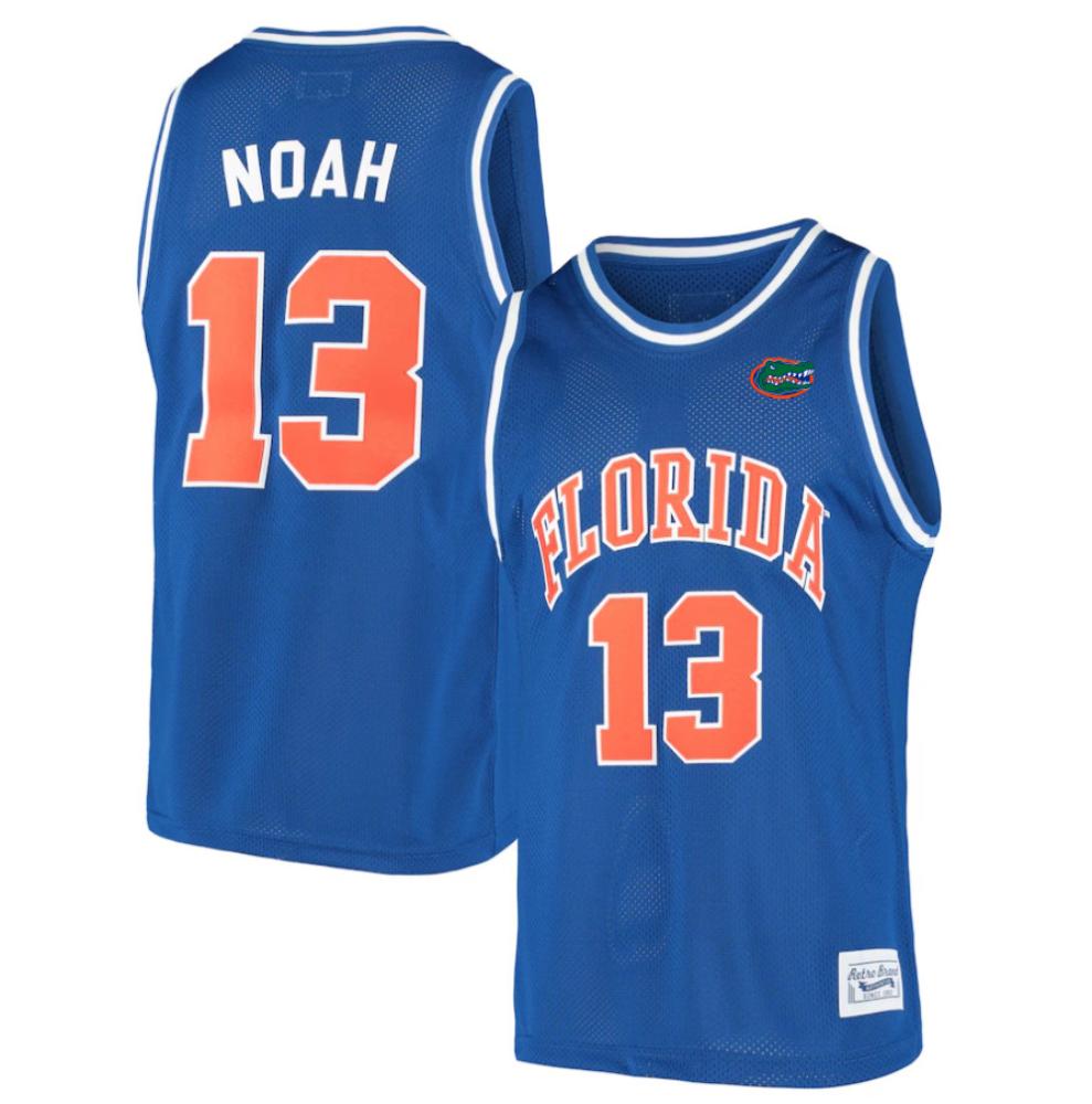 Noah 13 Royal Jersey Ncaa 2023 24 College Florida Gators Basketball Jersey Blue