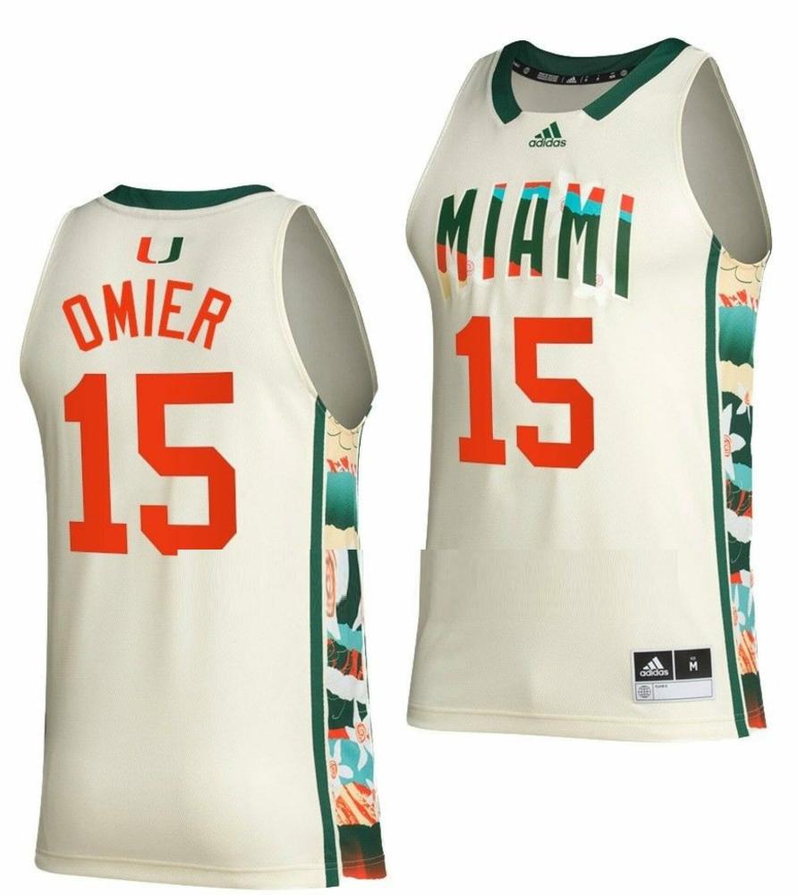 Norchad Omier Jersey Miami Hurricanes College Basketball White Honoring Black E