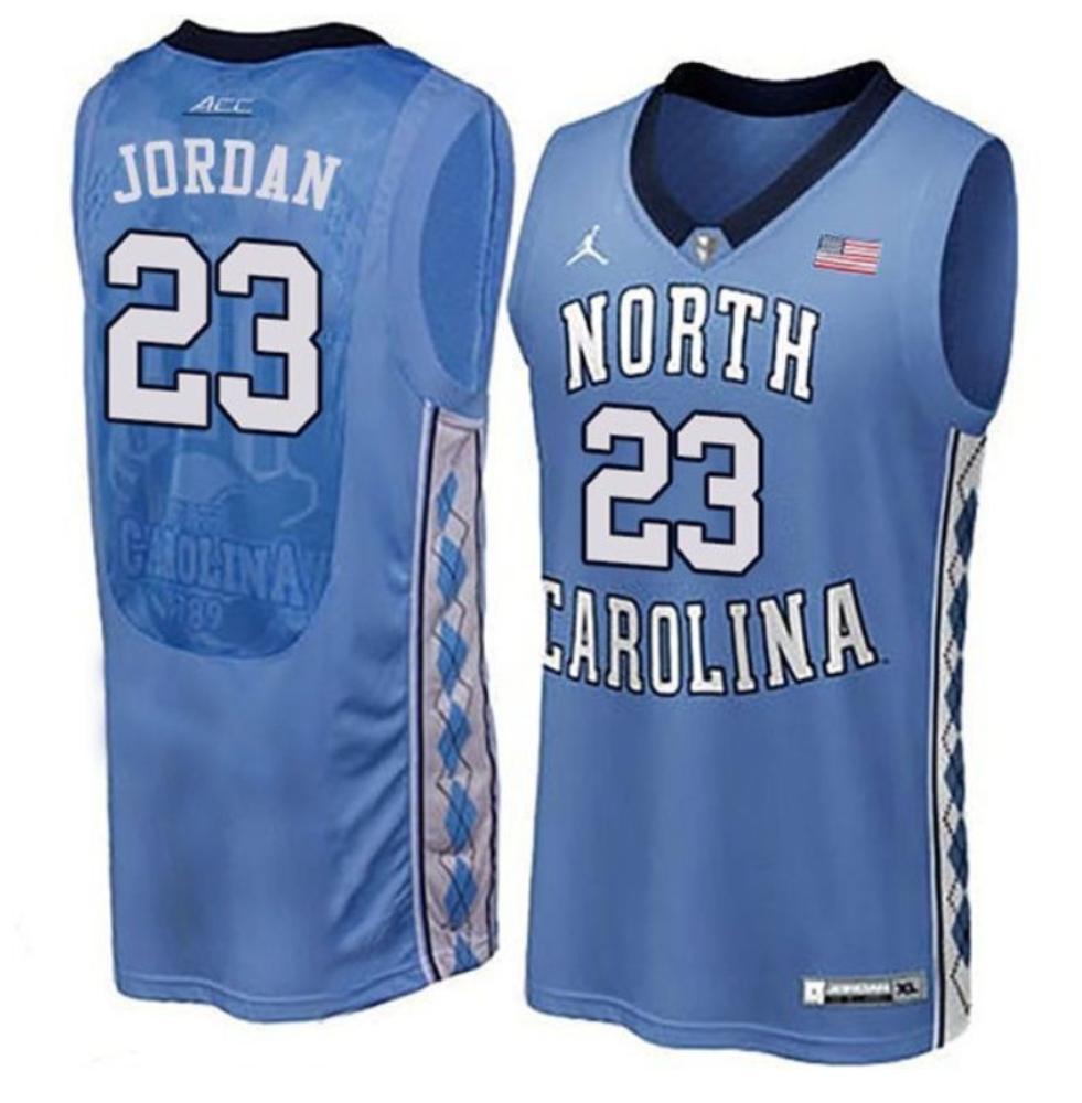 North Carolina Tar Heels 23 Michael Jordan College Basketball Jersey Blue