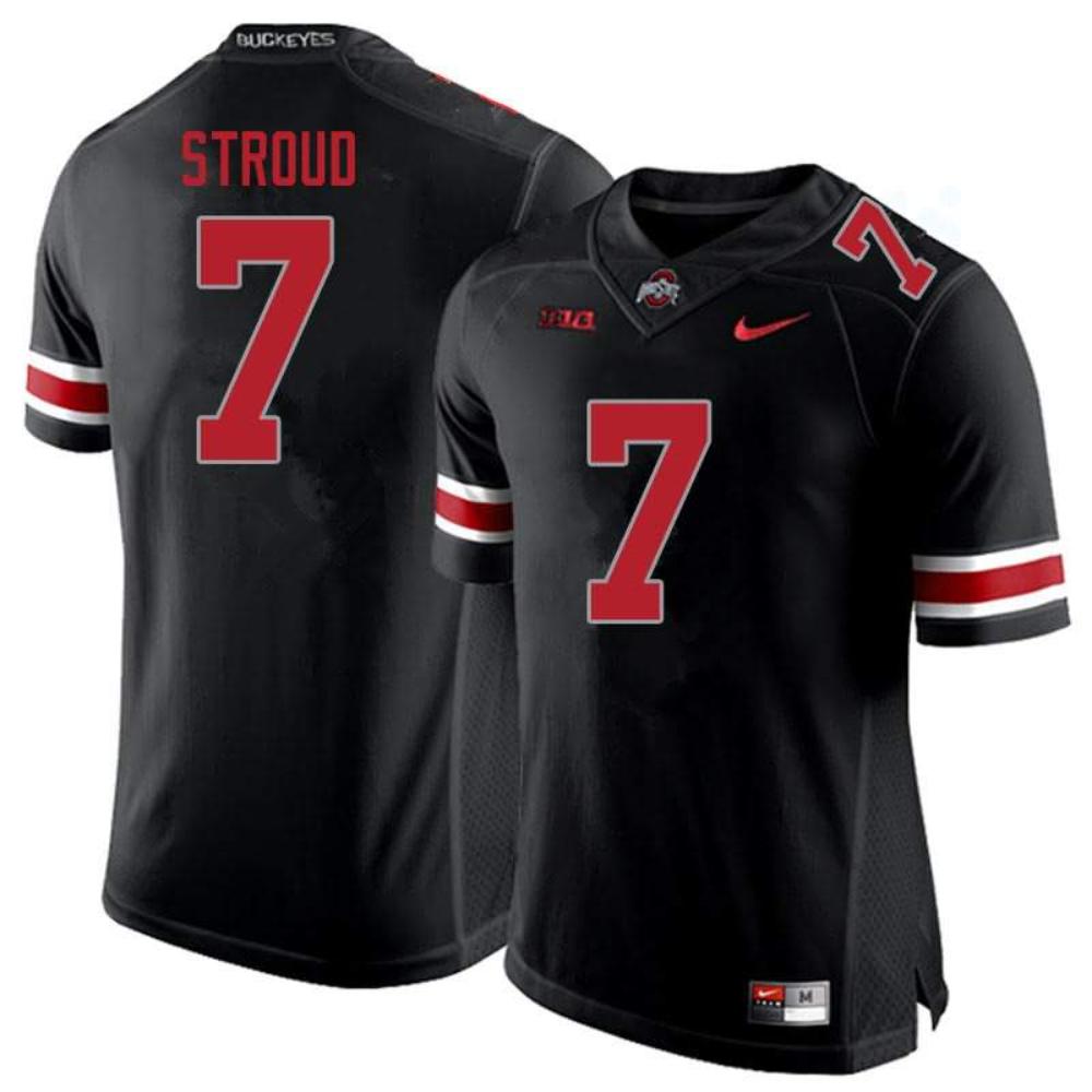 Ohio State Buckeyes 7 Cj Stroud Blackout Ncaa College Football Jersey