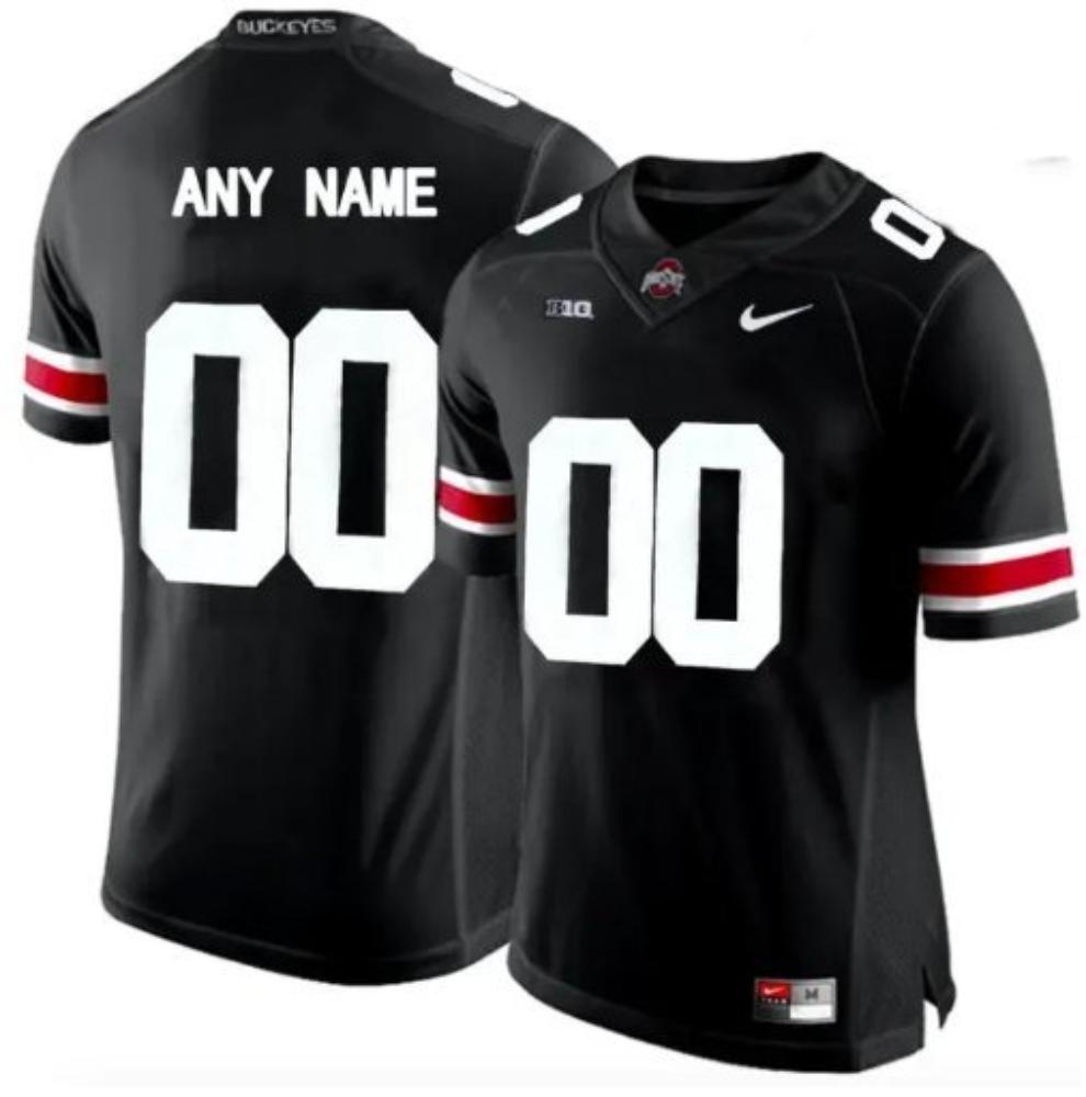Ohio State Buckeyes Active Player Custom Black Stitched Jersey