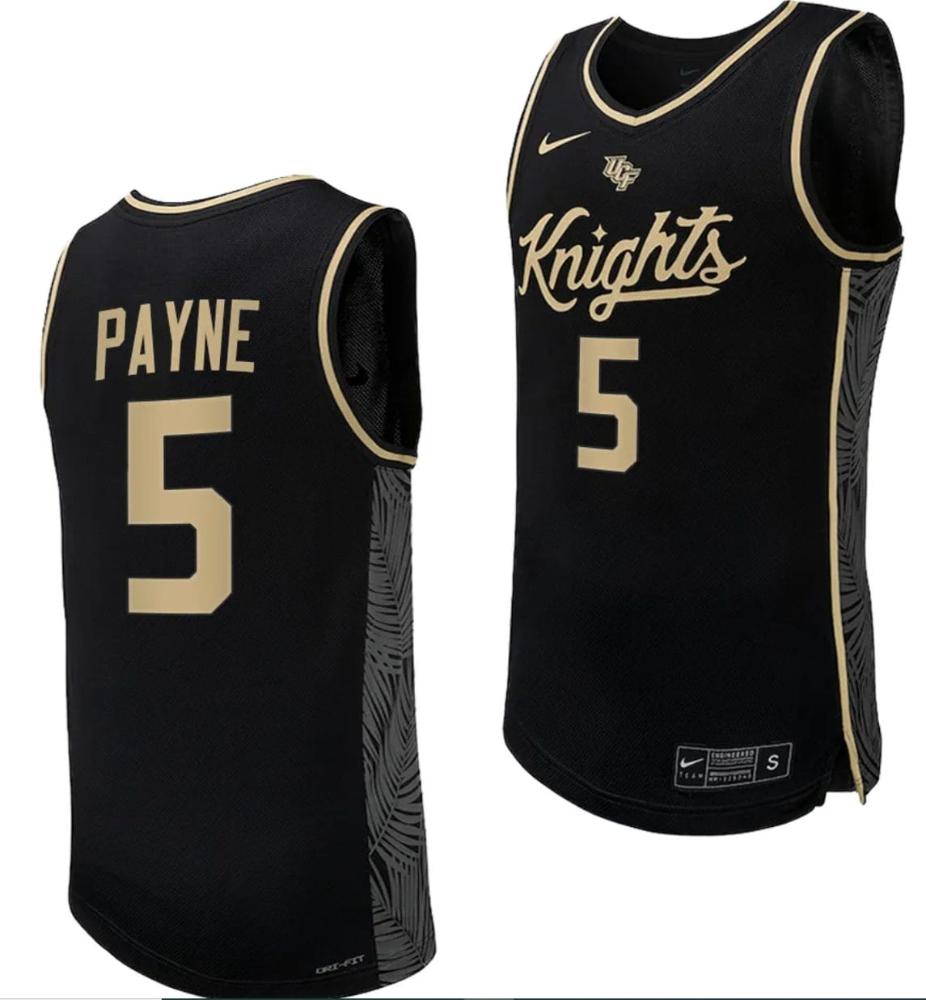 Omar Payne Jersey 5 Ucf Knights Replica College Basketball Uniform Black