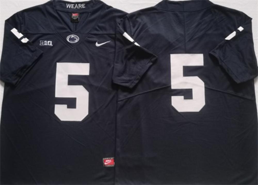 Penn State Nittany Lions 5 Navy Stitched College Football Jersey