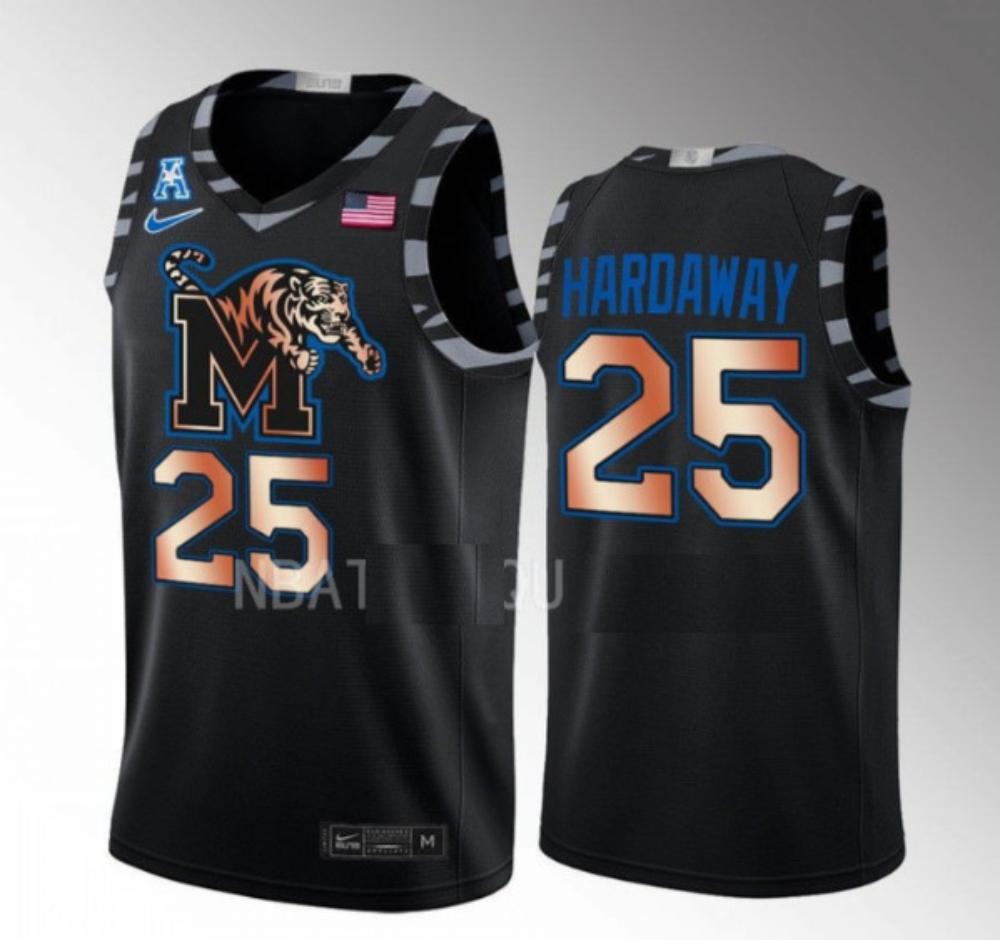 Penny Hardaway 25 Ncaa Memphis Tigers Basketball College Jersey Black