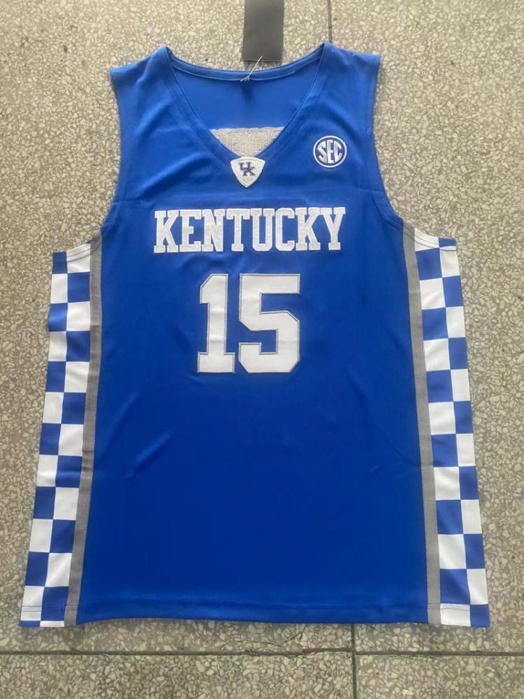 Reed Sheppard Jersey 23 Kentucky Wildcats College Basketball Blue