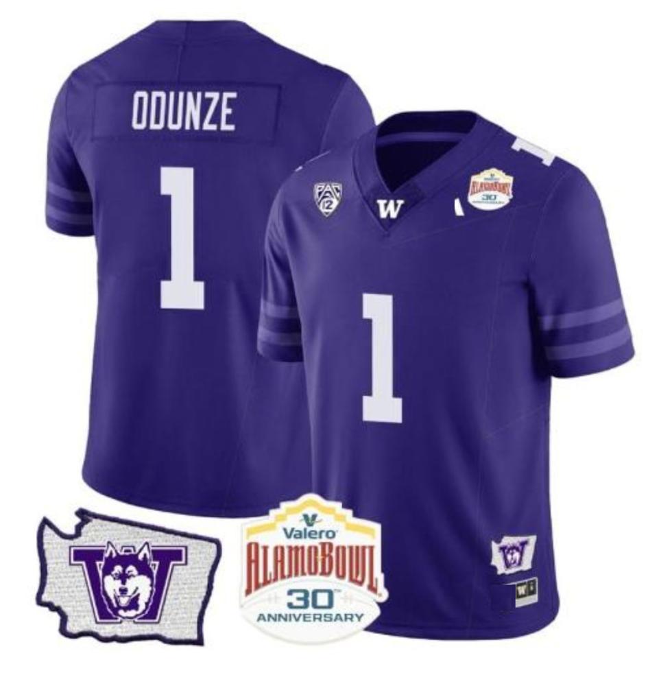 Rome Odunze 1 Ncaa Washington Huskies College Football Jersey Stitched