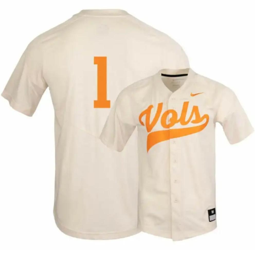 Tennessee Volunteers 1 Alerick Soularie Elite White Baseball Jersey