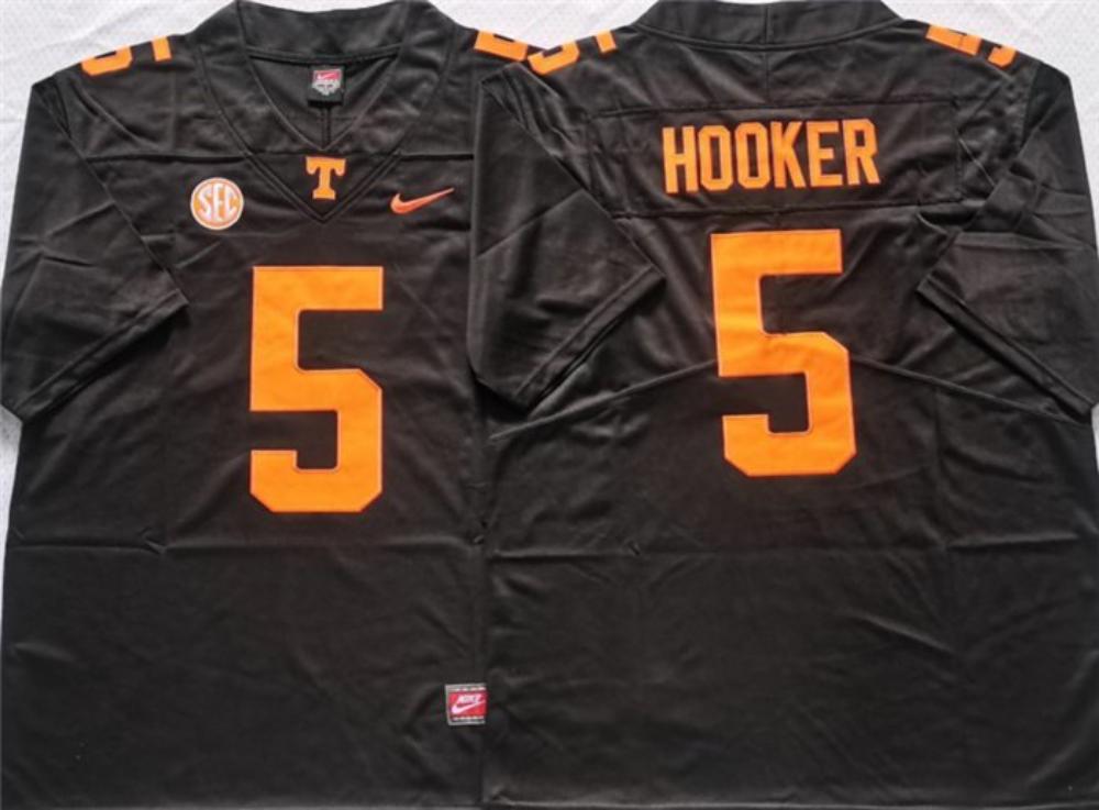 Tennessee Volunteers 5 Hooker Black Stitched Jersey