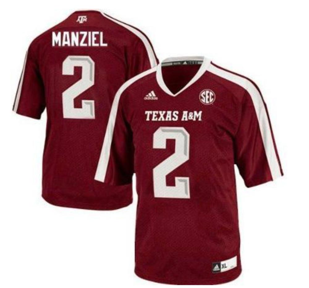 Texas Am Aggies Johnny Manziel 2 College Football Jersey Red