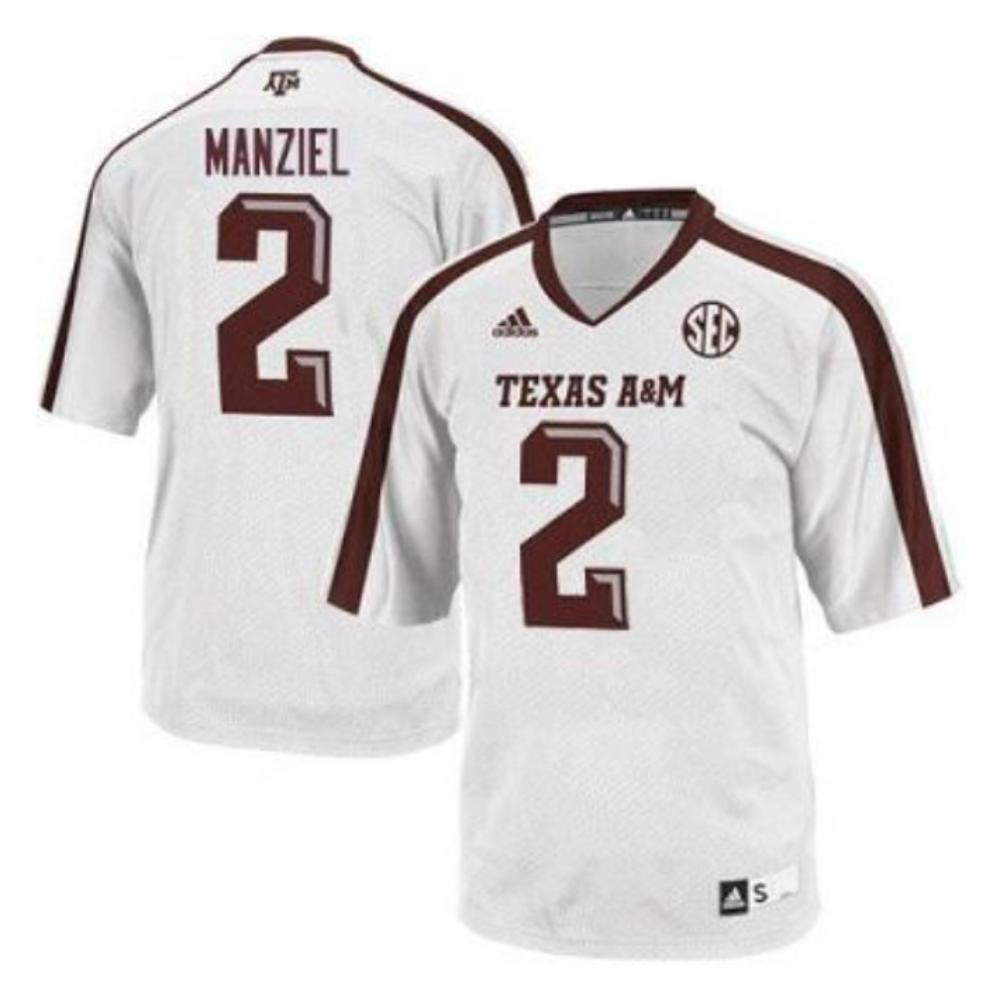 Texas Am Aggies Johnny Manziel 2 College Football Jersey White