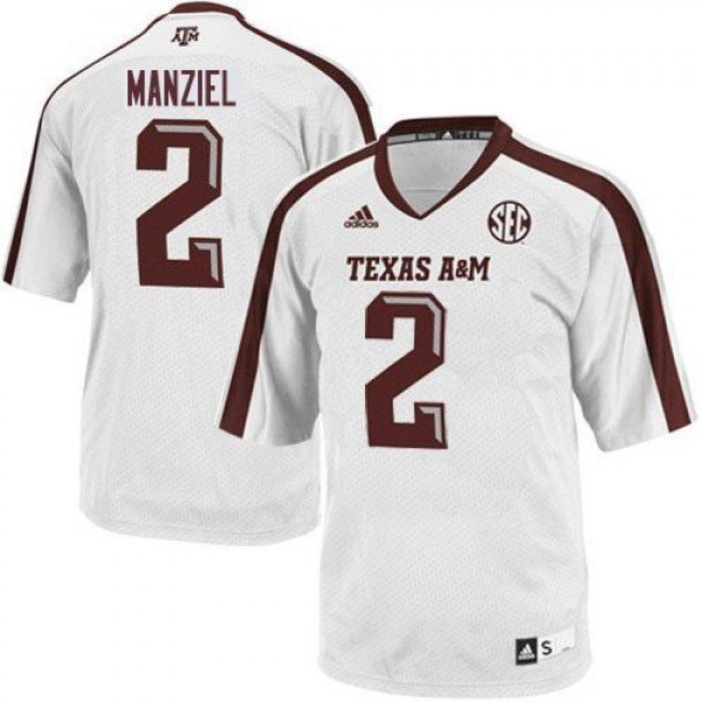 Texas Am Aggies Johnny Manziel College Football Jersey White