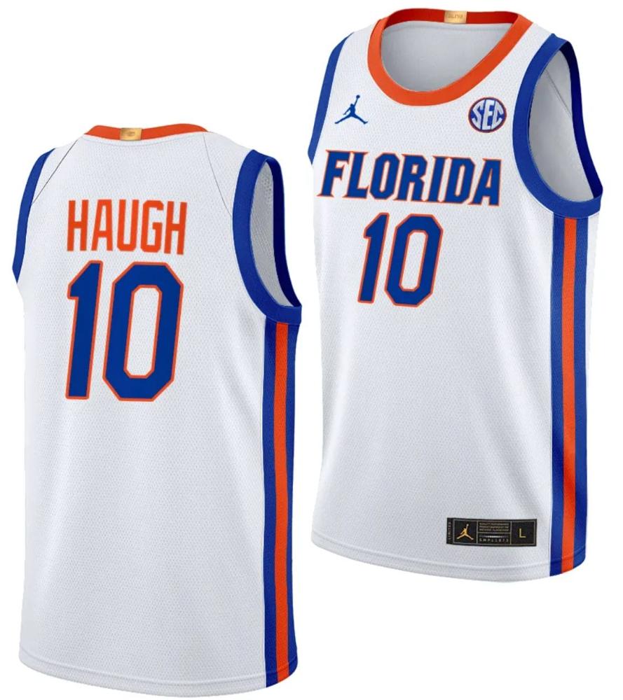 Thomas Haugh Jersey 10 Florida Gators Limited College Basketball 2023 24 Home