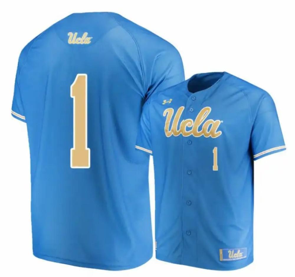 Under Armour Ucla Bruins 1 Matt Mclain Blue College Baseball Jersey