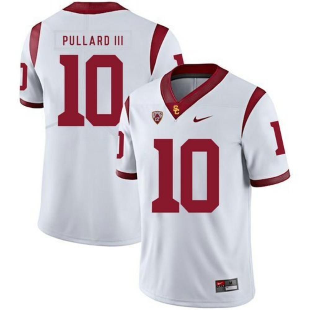 Usc Trojans 10 Hayes Pullard Iii White College Football Jersey