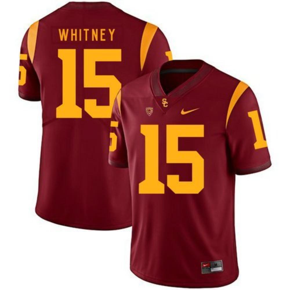 Usc Trojans 15 Isaac Whitney Red College Football Jersey