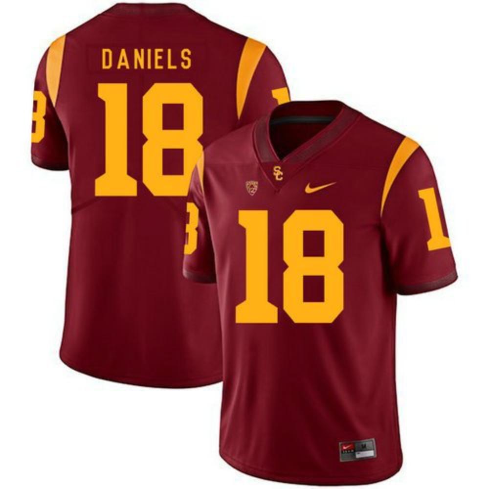 Usc Trojans 18 Jt Daniels Red College Football Jersey