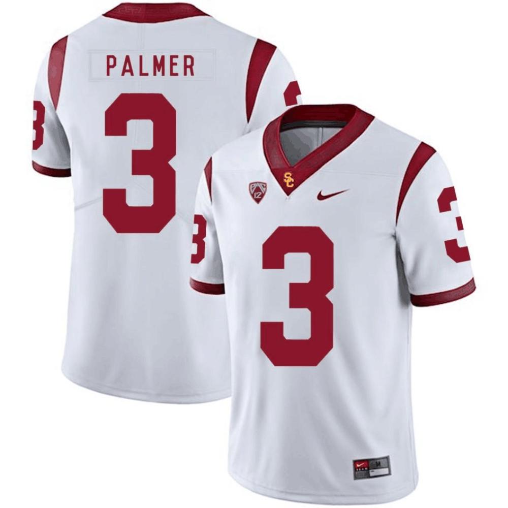 Usc Trojans 3 Carson Palmer White Stitched Limited Jersey