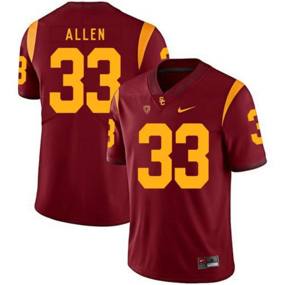 Usc Trojans 33 Marcus Allen Red College Football Jersey