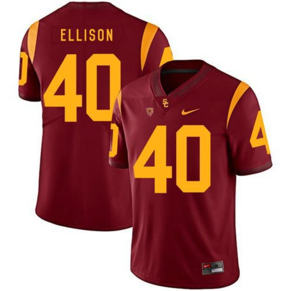 Usc Trojans 40 Rhett Ellison Red College Football Jersey