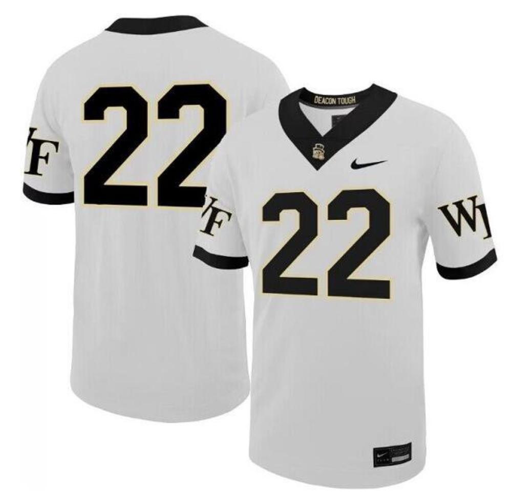 Wake Forest Demon Deacons Customized White Stitched Football Jersey