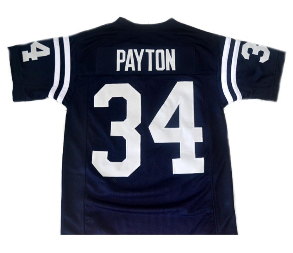 Walter Payton Jackson State Football Jersey Navy Blue Any Size