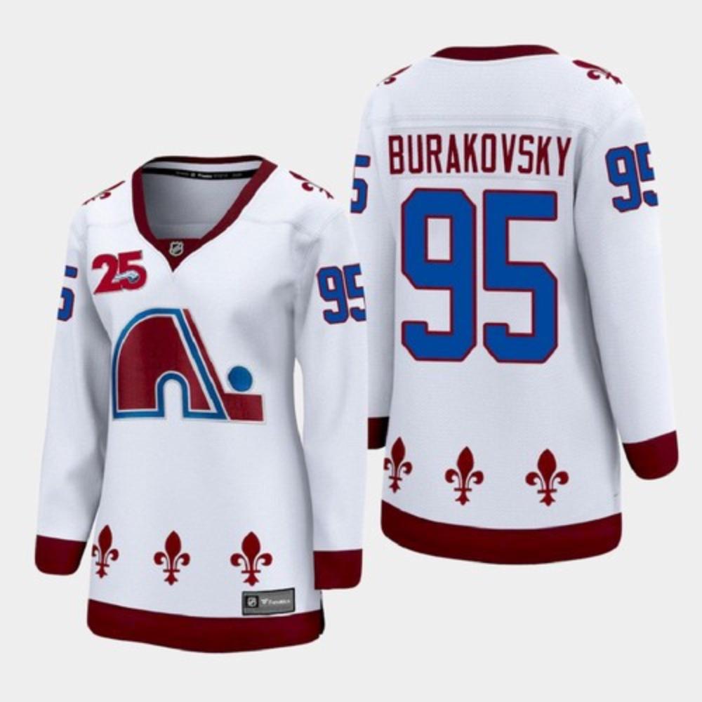 Womens Colorado Avalanche Reverse Retro 2021 Andre Burakovsky Jersey