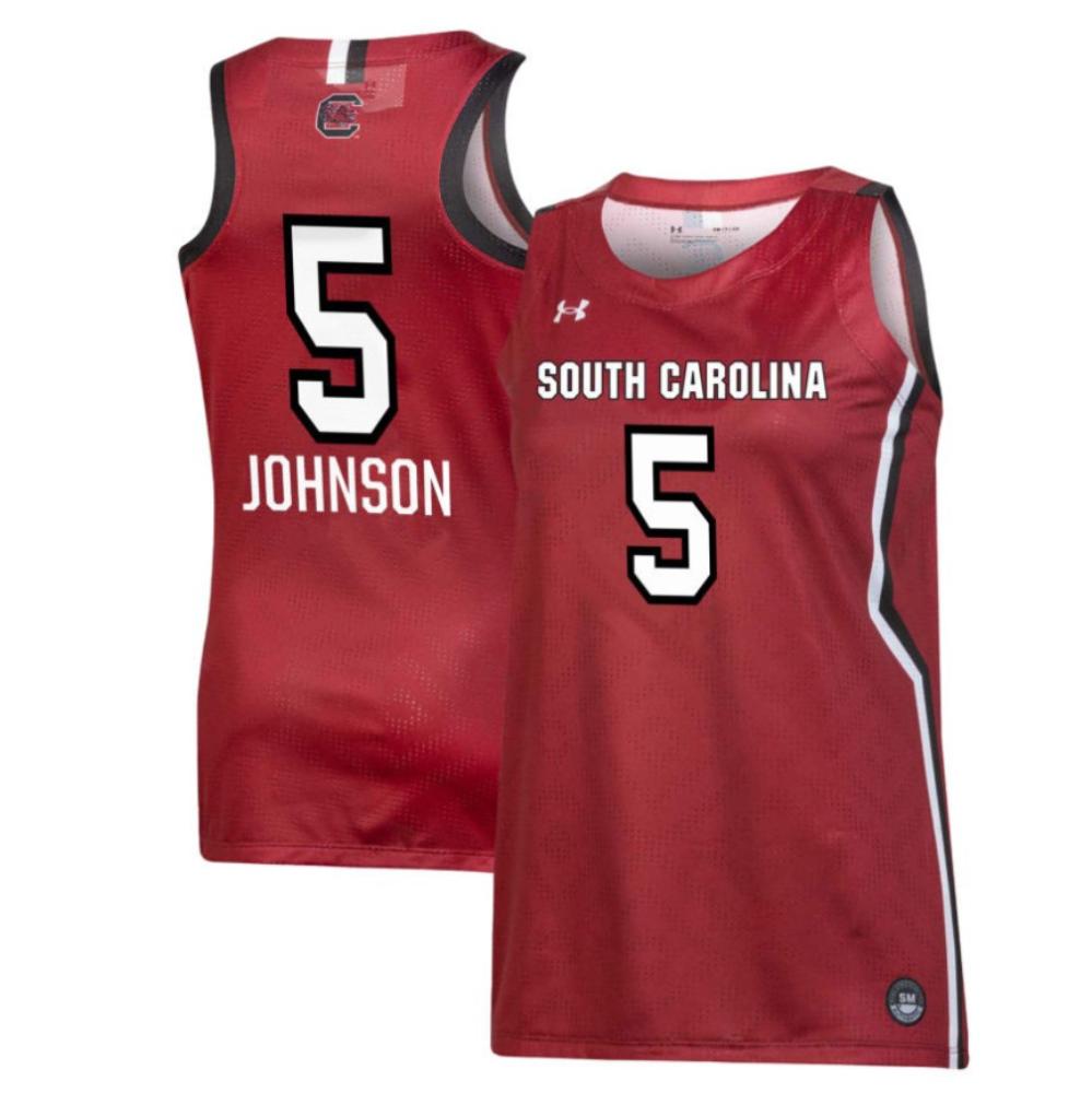 Womens Johnson Tessa 5 Jersey South Carolina Ncaa 2024 Basketball Garnet