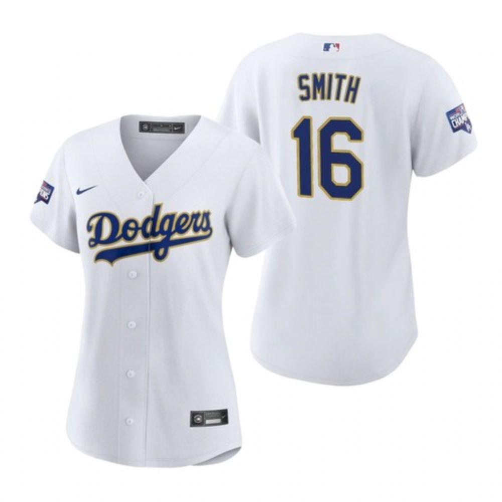 Womens Will Smith Jersey 2021 Gold Program Los Angeles Dodgers