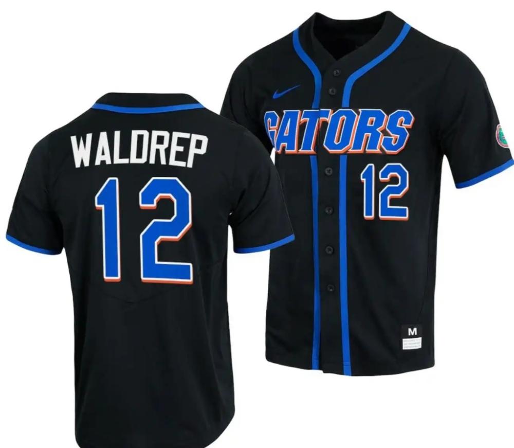Wyatt Langford Jersey Florida Gators College Baseball Full button Black 36