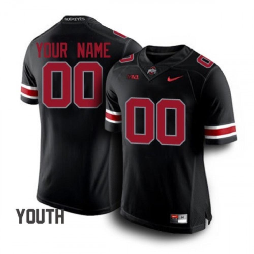 Youth Ohio State Buckeyes Custom Name Number Jersey Black 1920