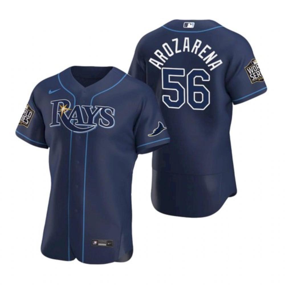Youth Tampa Bay Rays 2020 World Series Navy Randy Arozarena Jersey
