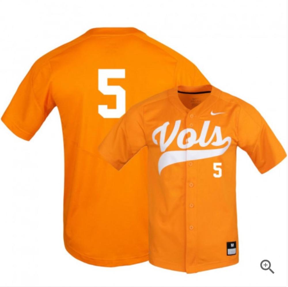 Zach Daniels Jersey Tennessee Volunteers Baseball College Elite Orange Alumni 5